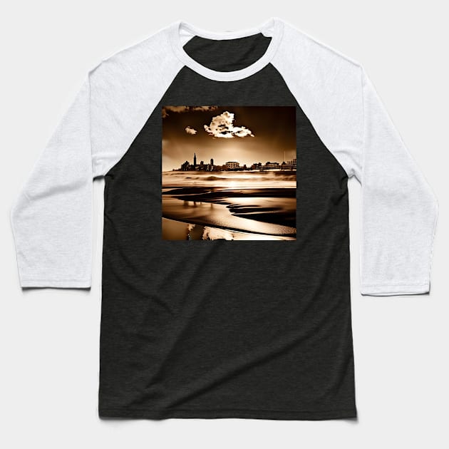 Bondi Beach Sydney Photo Baseball T-Shirt by druidwolfart